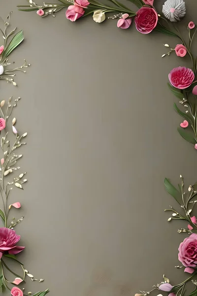 Bunte Einfache Blumendekoration Winzige Blumenillustration Hintergrundvorlage Kreative Anordnung Von Natur — Stockfoto