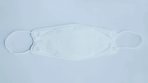 Beyaz Kullanılmayan Maske Beyazda Izole Edildi — Stok fotoğraf