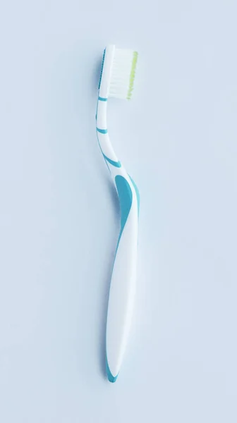 Blueish White Toothbrush Isolated White — Stock Photo, Image