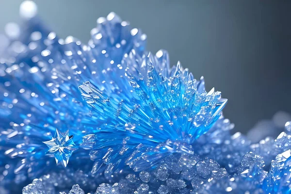 Pedra Mineral Cristal Azul Gemas Cristais Minerais Ambiente Natural Textura — Fotografia de Stock