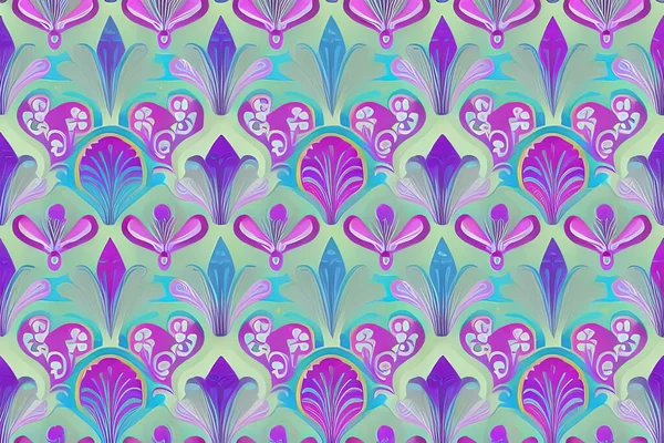 Абстрактный Пурпурный Цветок Листья Безморщинистом Фоне Текстура Цветка Листа — стоковый вектор