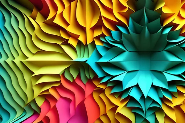 Rainbow Colored Paper Cut Arrange Beautiful Background Backdrop Paper Art — Stock Photo, Image