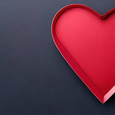 Red love shape valentine days. Happy valentine days. Design material mockup. Express love. Love flower decoration. Fire hearth. Paper hearth. 3D render love hearth. Love concept.
