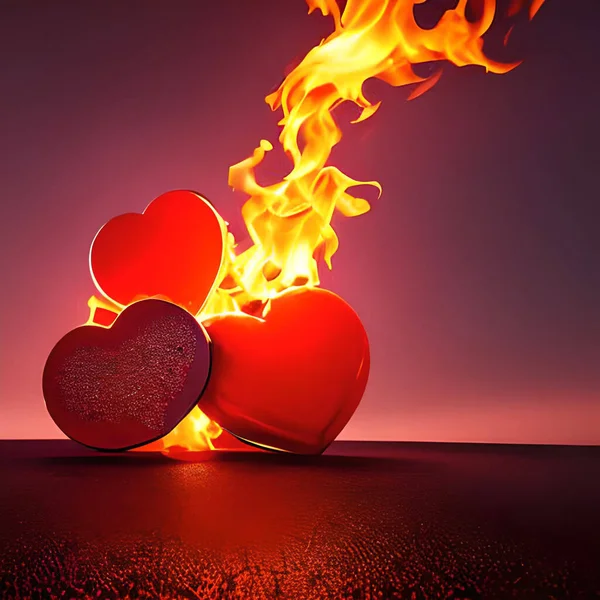 Red Love Shape Valentine Days Happy Valentine Days Design Material — Vetor de Stock