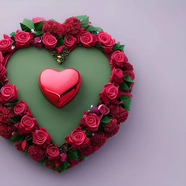 Red Love Shape Valentine Days Happy Valentine Days Design Material — Archivo Imágenes Vectoriales