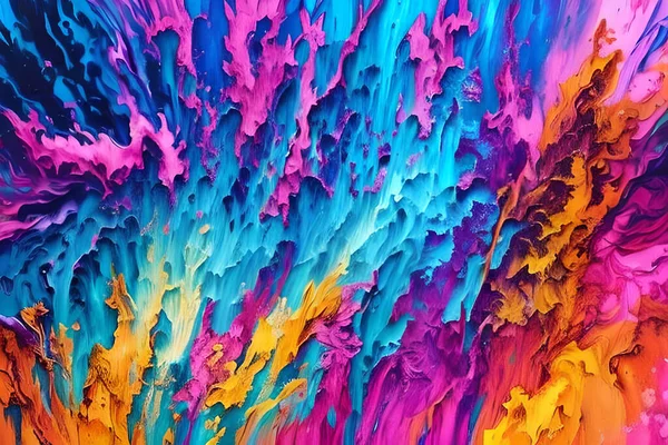 Водний Колір Або Олійний Живопис Образотворче Мистецтво Ілюстрація Абстрактного Бризки — стокове фото