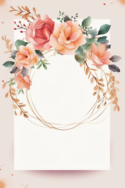 Modèle Simple Coloré Illustration Décoration Florale Arrangement Créatif Nature Des — Photo