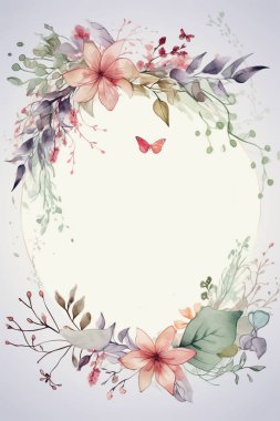 Renkli basit çiçek desenli arka plan çizimi, doğanın ve çiçeklerin yaratıcı düzeni. Pankart, davetiye taslağı, doğum günü, selamlama ve tasarım öğesi için iyi.