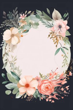 Renkli basit çiçek desenli arka plan çizimi, doğanın ve çiçeklerin yaratıcı düzeni. Pankart, davetiye taslağı, doğum günü, selamlama ve tasarım öğesi için iyi.