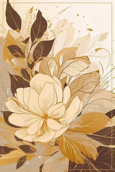 Kolorowe Proste Dekoracje Kwiatowe Ilustracja Tło Szablon Twórczy Układ Natury — Zdjęcie stockowe