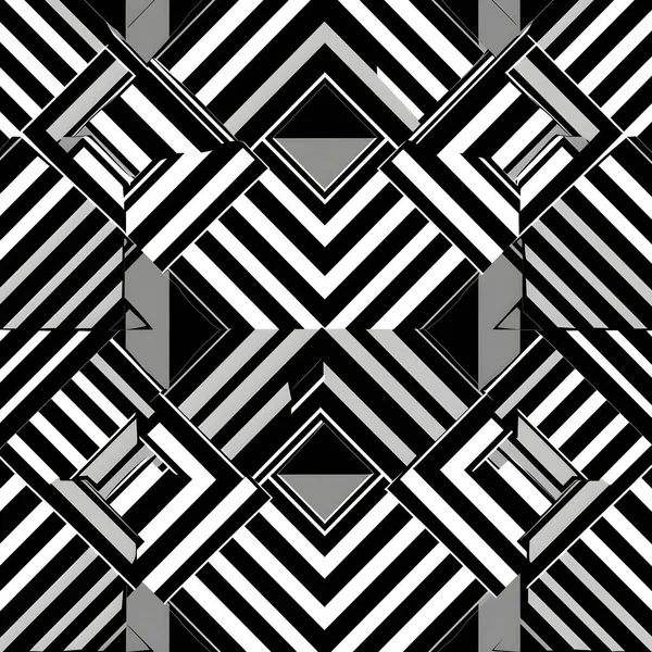 Black White Line Diagonal Geometric Seamless Pattern Texture Fabric Print — Stock Photo, Image
