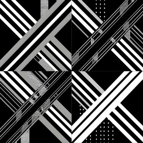 Schwarz Weiße Linie Diagonal Geometrisch Nahtlose Mustertextur Für Stoffdruck — Stockfoto