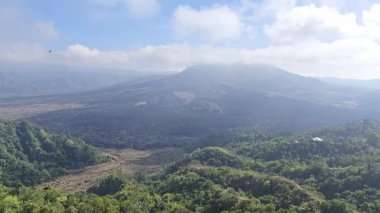 Sabah Dönen Manzara Görünümü Batur Dağı, Kintamani, Bali