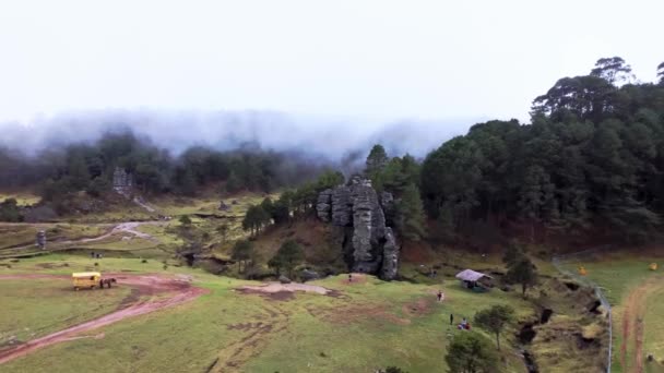 Valley Encymadas Stones Zacatlan Puebla — Vídeo de stock