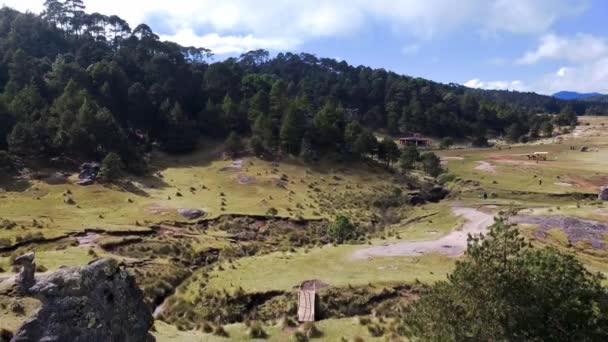 Valley Encymadas Stones Zacatlan Puebla — Vídeos de Stock