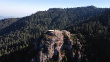 Pea del Cuervo lookout point at El Chico National Park in Hidalgo Mexico