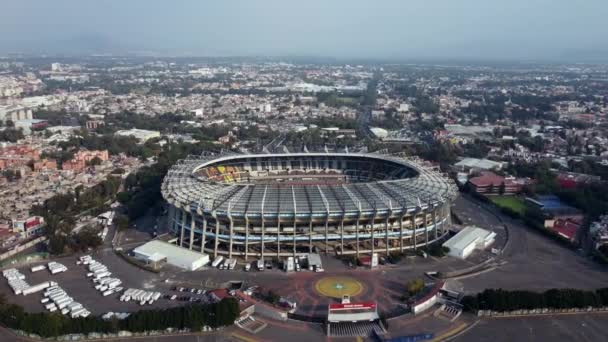 Beautiful Sunset Azteca Stadium Mexico City — Stock Video