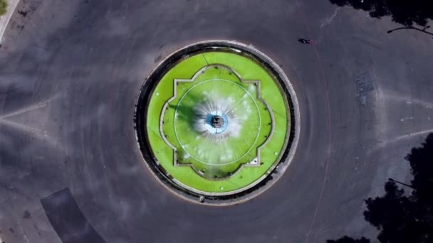 Una Vista Aérea Una Hermosa Puesta Sol Sobre Fuente Diana — Vídeos de Stock