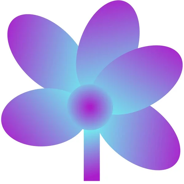 Bloemen Illustratie Verloop Kleur Voor Behang Achtergrond — Stockfoto