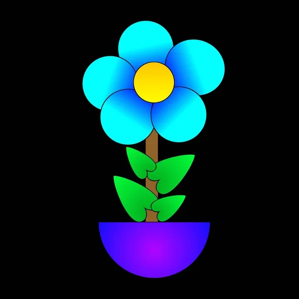 Ilustración Flores Color Degradado Para Papel Pintado Fondo —  Fotos de Stock