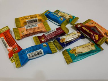 nougat sweet on the white background