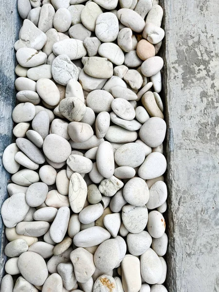 Decorative white stones for house garden decoration