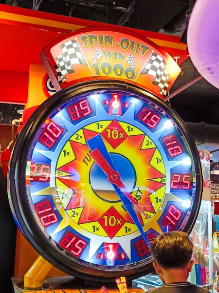 indoor game machines in the mall.