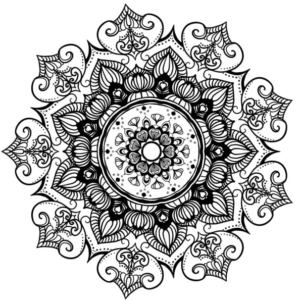 Alapvető Mandalák Színezéshez Mandalas Geometriai Minta Meleg Mandala Szivárvány Virág — Stock Fotó