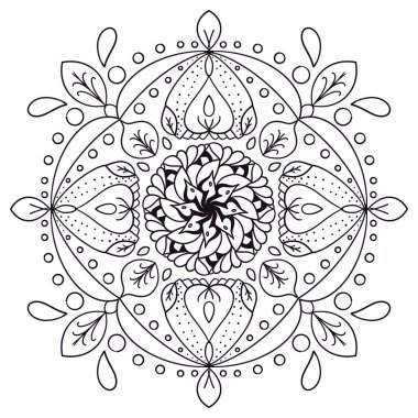 Mandalas geometrik desen, Ilık Mandala, Lotus 'taki Hayat Çiçeği, Lotus' taki Hayat Çiçeği