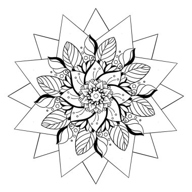 Mandalas geometrik desen, Ilık Mandala, Lotus 'taki Hayat Çiçeği, Lotus' taki Hayat Çiçeği
