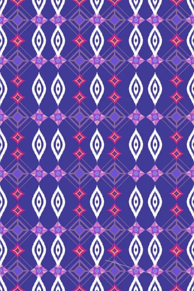 Beautiful Neckline Embroidery Geometric Ethnic Oriental Pattern Traditional Black Background — Stock Photo, Image