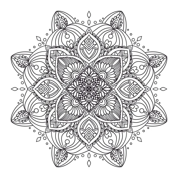 Mandalas Geometric Pattern Warm Mandala Rainbow Flower Life Lotus Flower — Stock Photo, Image