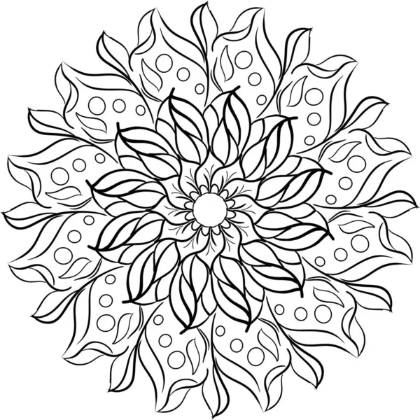 Mandalas Geometrik Desen Ilık Mandala Lotus Taki Hayat Çiçeği Lotus — Stok fotoğraf