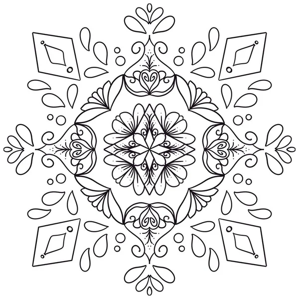 Modello Geometrico Mandala Mandala Caldo Fiore Vita Arcobaleno Con Loto — Foto Stock