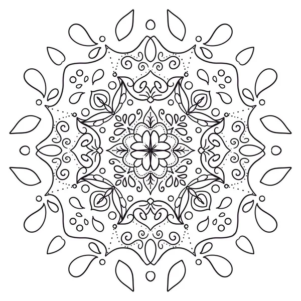 曼荼羅幾何学模様 暖かい曼荼羅 蓮と生命の虹の花 蓮と生命の花 — ストック写真