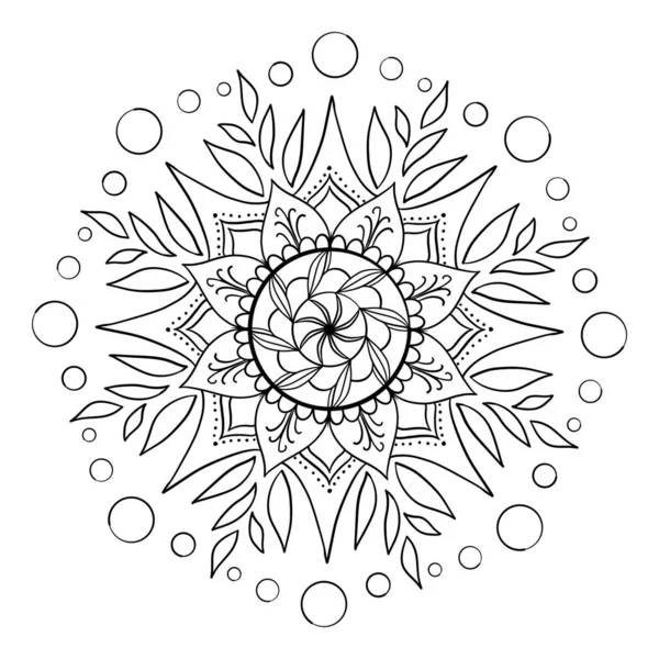 曼荼羅幾何学模様 暖かい曼荼羅 蓮と生命の虹の花 蓮と生命の花 — ストック写真