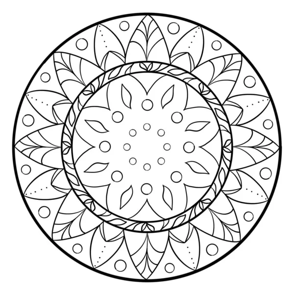 Modello Geometrico Mandala Mandala Caldo Fiore Vita Arcobaleno Con Loto — Foto Stock