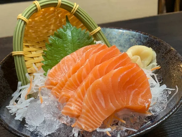 Somon Sashimi Pește Roșu Salată — Fotografie, imagine de stoc