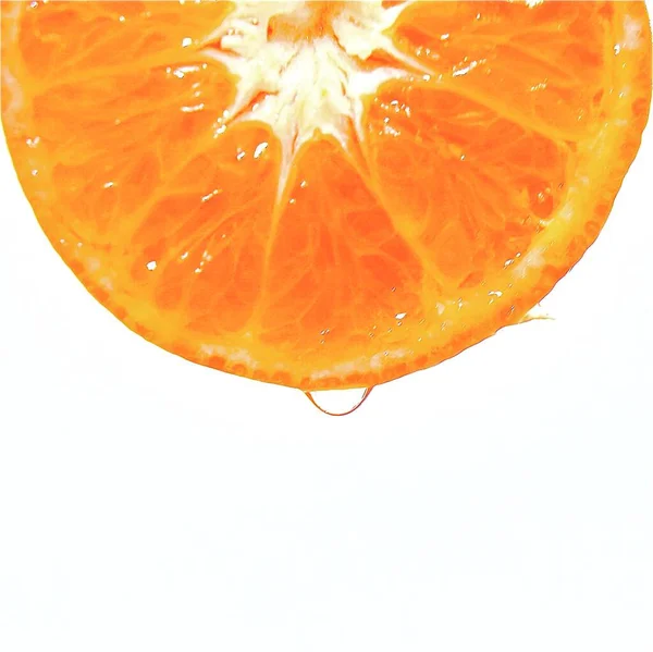 Апельсин Ізольований Білому Фоні — стокове фото