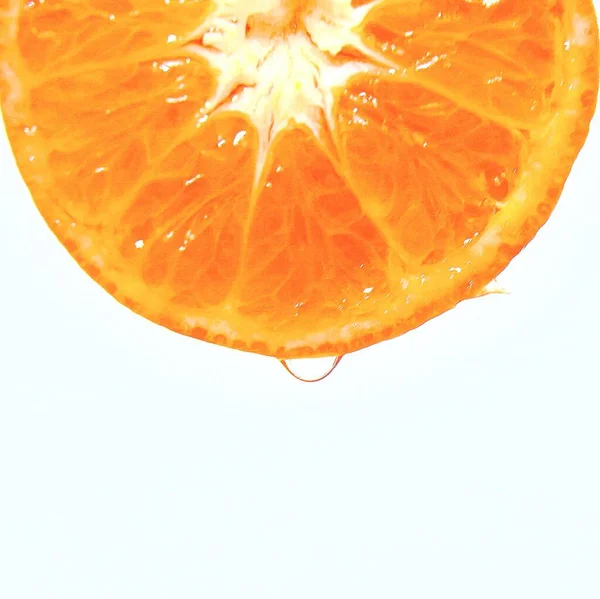 Πορτοκαλί Απομονωμένο Λευκό Φόντο — Φωτογραφία Αρχείου
