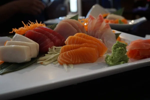Fotografie Aproape Sushi Delicios Set Masă — Fotografie, imagine de stoc