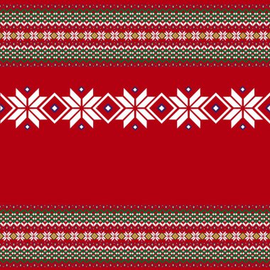 Farklı Noel kalıpları. Duvar kağıdı, web sayfası arkaplanı, ambalaj kağıdı ve daha fazlası için sonsuz Noel dokusu. Retro tarzı, kar taneleri, yılan, renkli çizgiler ve İskandinav desenleri.