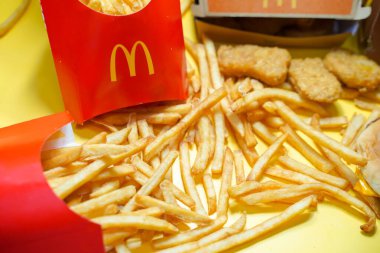 Ayutthaya,Thailand - Jan 23 2023 : McDonald's Restaurant in Ayutthaya,Thailand. McDonald's is an American hamburger and fast food restaurant chain