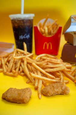 Ayutthaya,Thailand - Jan 23 2023 : McDonald's Restaurant in Ayutthaya,Thailand. McDonald's is an American hamburger and fast food restaurant chain