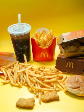 Ayutthaya,Thailand - Jan 23 2023 : McDonald's Restaurant in Ayutthaya,Thailand. McDonald's is an American hamburger and fast food restaurant chain