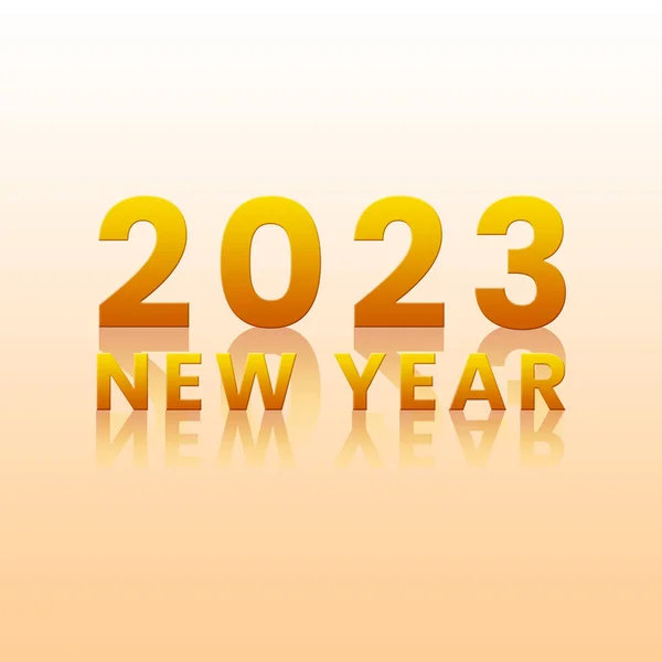 Efecto Reflexión Nuevo Año 2023 Instagram Post Listo Para Ser — Foto de Stock