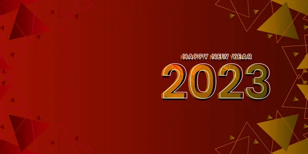 stock image 2023 red golden new year 2023 banner backhround template 