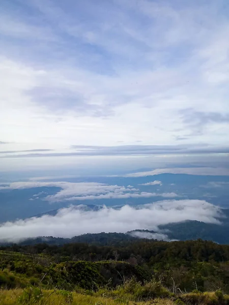 View Cloud Top Mount Ciremai 3078 Masl — Stock Photo, Image