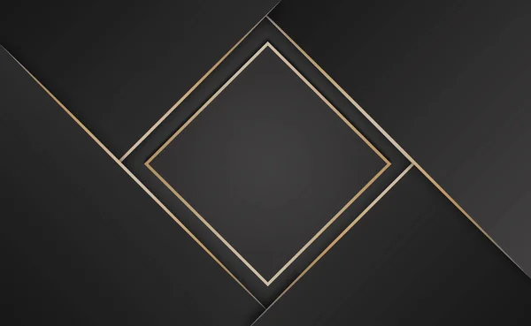 Золотий Чорний Фон Простий Сучасний Порожній Дизайн Фону Банерного Фону — стокове фото