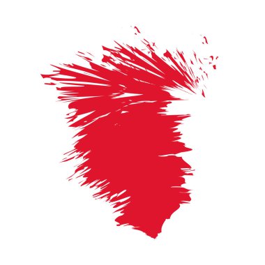 kırmızı fırça element tasarım şablonu şeffaf tasarım, fırça darbesi kırmızı element tasarım vektörü